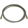Hose, High Heat Resistant, PTFE, 12′ Long, Swaged 3/8″ Male NPT Fittings on Both Ends