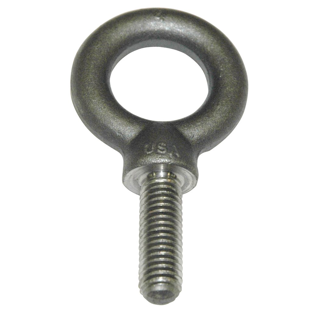 Eyebolt, 2,400 lb. Capacity, Standard, Shouldered, Forged Steel, 1/2"-13 Thread Size
