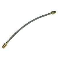 Hose, High Heat Resistant, PTFE, 1' Long, Swaged 1/4" Male NPT Fittings on Both Ends