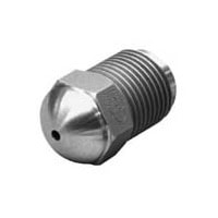 Anti-Drool Nylon Nozzle Tip, 1-1/2" OAL, 7/8"-14, 0.6" Rear Opening, 1/2" Radius, 5/64" Orifice