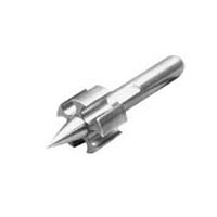 Anti-Drool Nylon Spreader Insert, Fluted, 2.11" OAL, 5 Flutes, 0.590" Diameter, 1/4" Stem