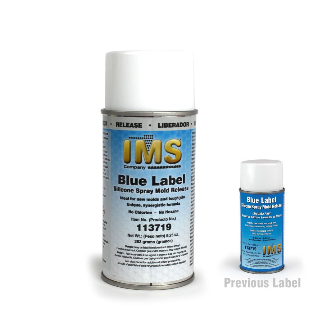 Mold Release, Blue Label Silicone, Aerosol Spray