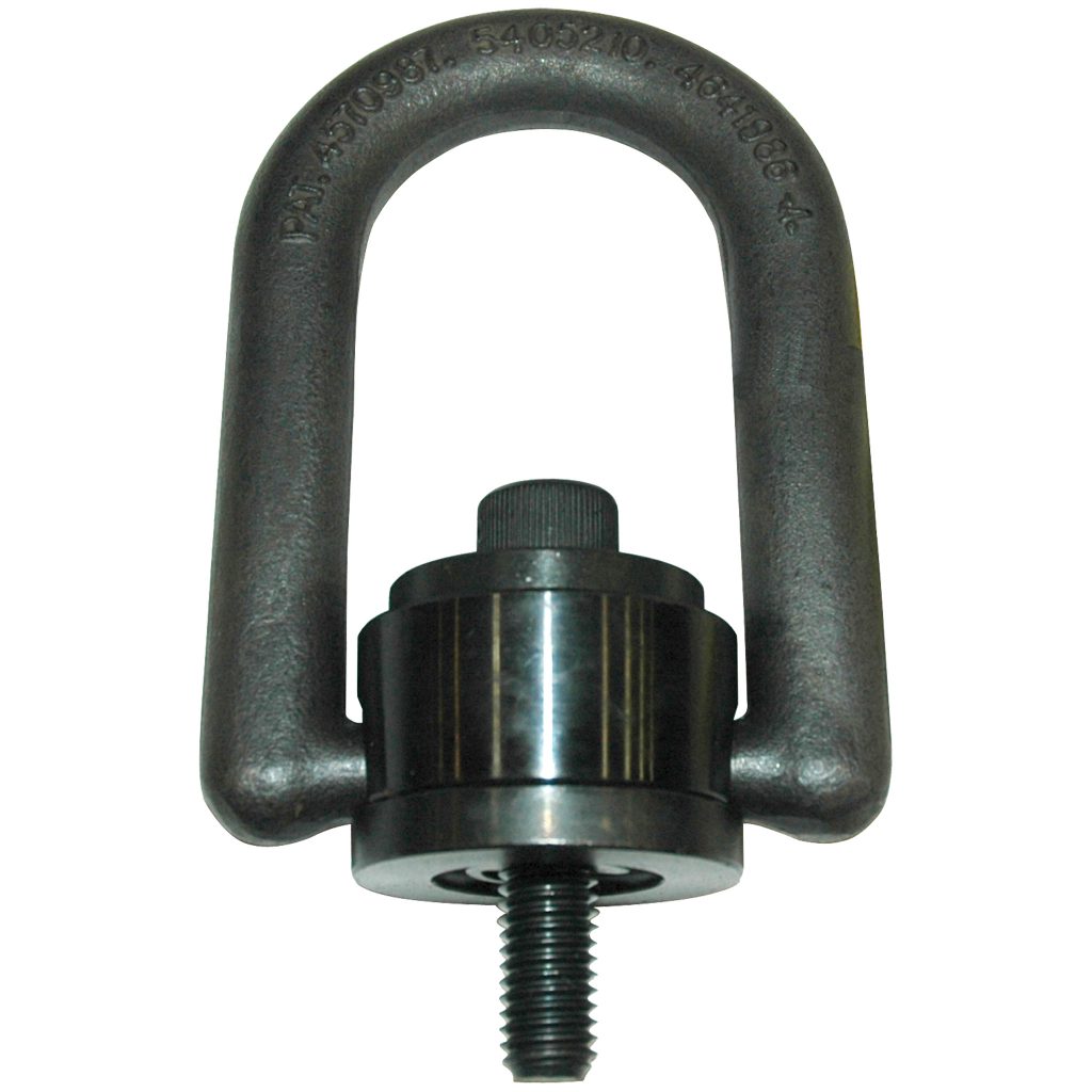 Hoist Ring, Standard Size, Rated Load: 2500 lb. 1/2"-13 Thread Size, 1" Thread Length