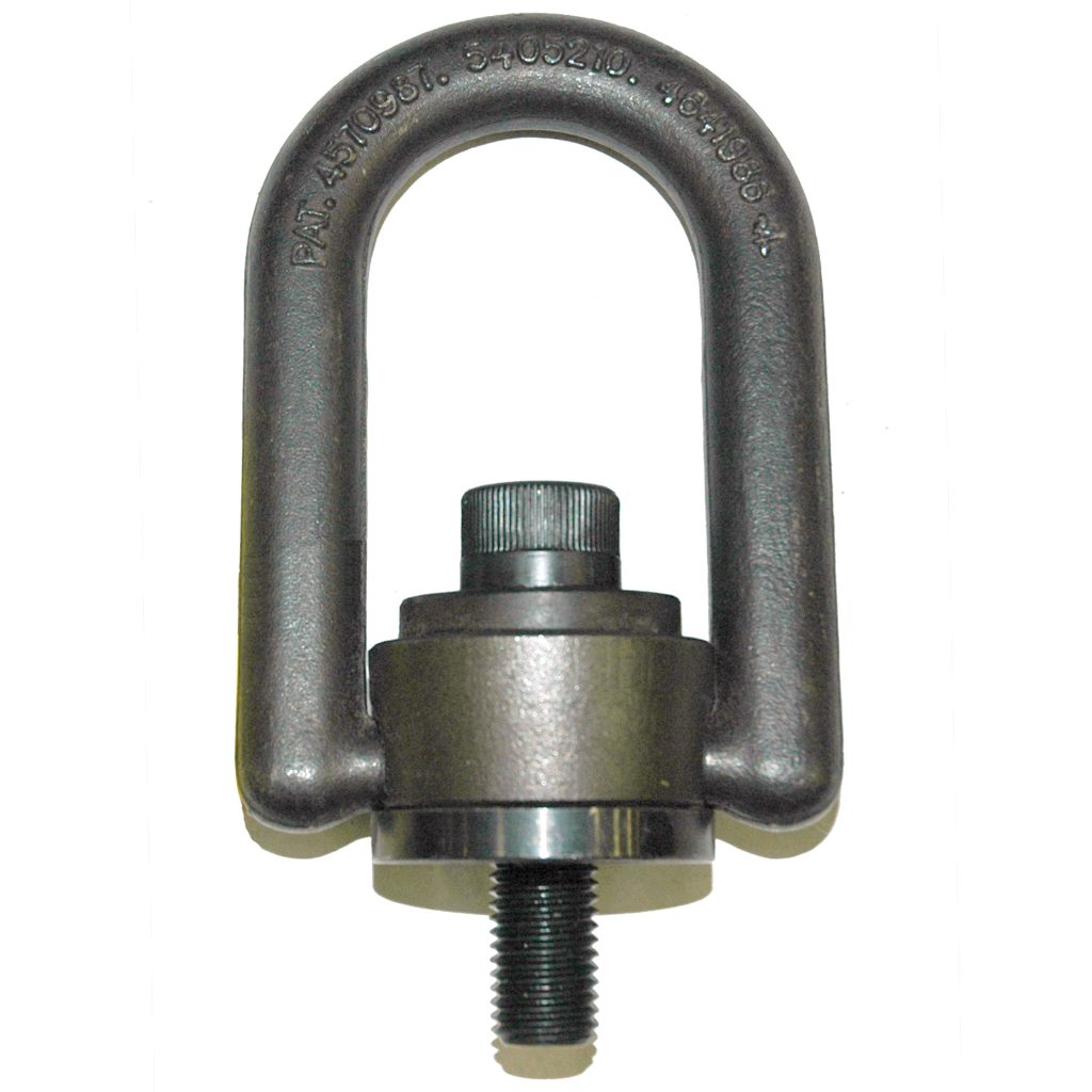 Hoist Ring, Metric Size, Rated Load: 1900 kg. M16x2.0 Thread Size, 25mm Thread Length