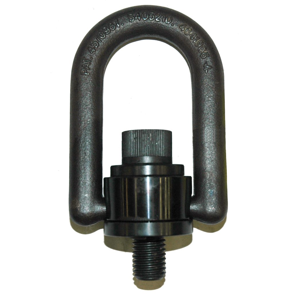 Hoist Ring, Standard Size, Rated Load: 5000 lb. 3/4"-10 Thread Size, 1" Thread Length