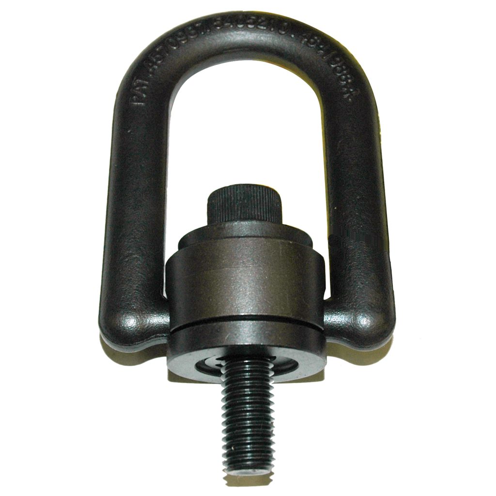 Hoist Ring, Standard Size, Rated Load: 4000 lb. 5/8"-11 Thread Size, 1.25" Thread Length