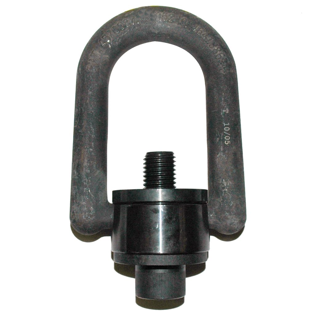 Hoist Ring, Standard Size, Rated Load: 10000 lb. 1"-8 Thread Size, 1.20" Thread Length