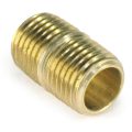 Pipe Nipple, 1/4" NPT, Close, Brass - Image 2