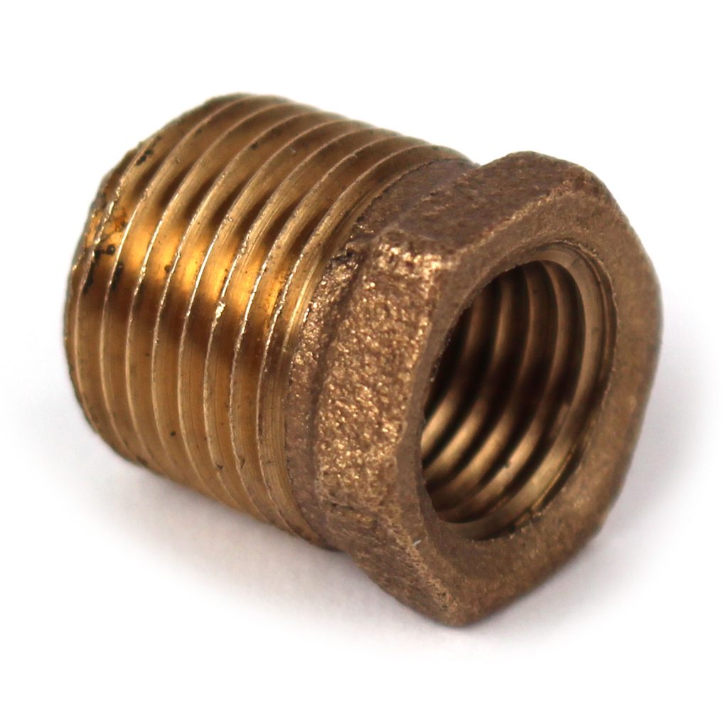 Bushing, Hex, 1-1/2" x 3/8" NPT, Bronze