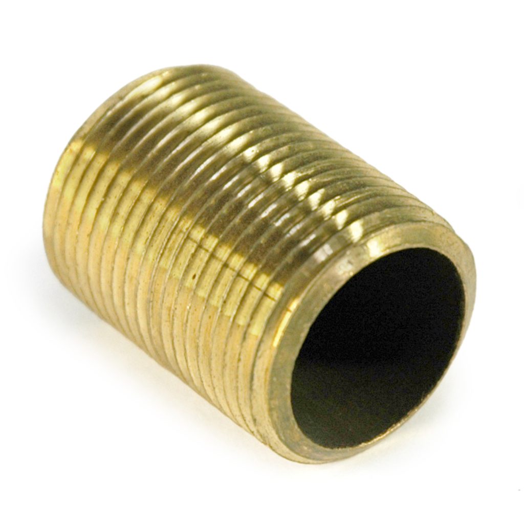 Pipe Nipple, 3/4" NPT, Close, Brass