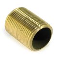 Pipe Nipple, 3/4" NPT, Close, Brass - Image 1