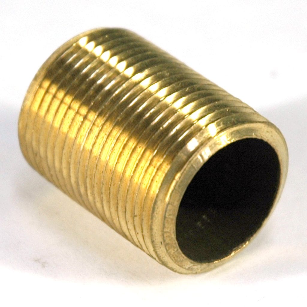 Pipe Nipple, 3/4" NPT, Close, Brass