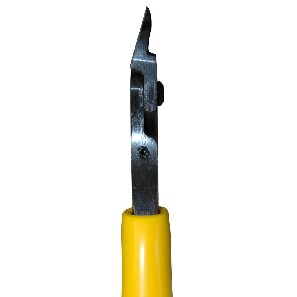 Gate Cutter, 5", Model S-55, Leaf Spring, 15° Flat Back Blade, Hardened, Slim Profile