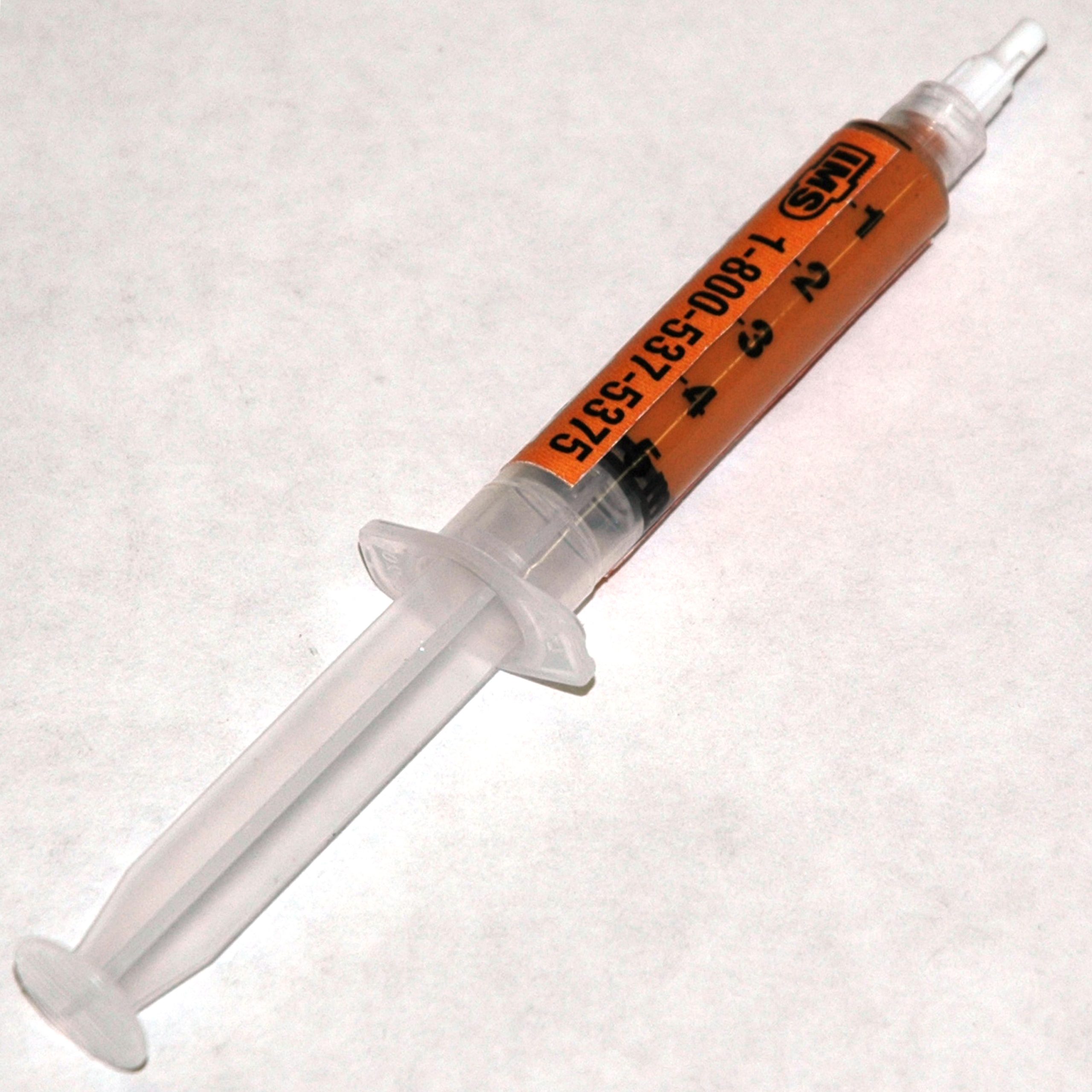 Mold Polish, Diamond, 6 Micron, Orange, 5 Gram Syringe - Image 1