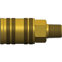 Coupler, 50 Series, 1/4" Body, 1/4" Male NPT