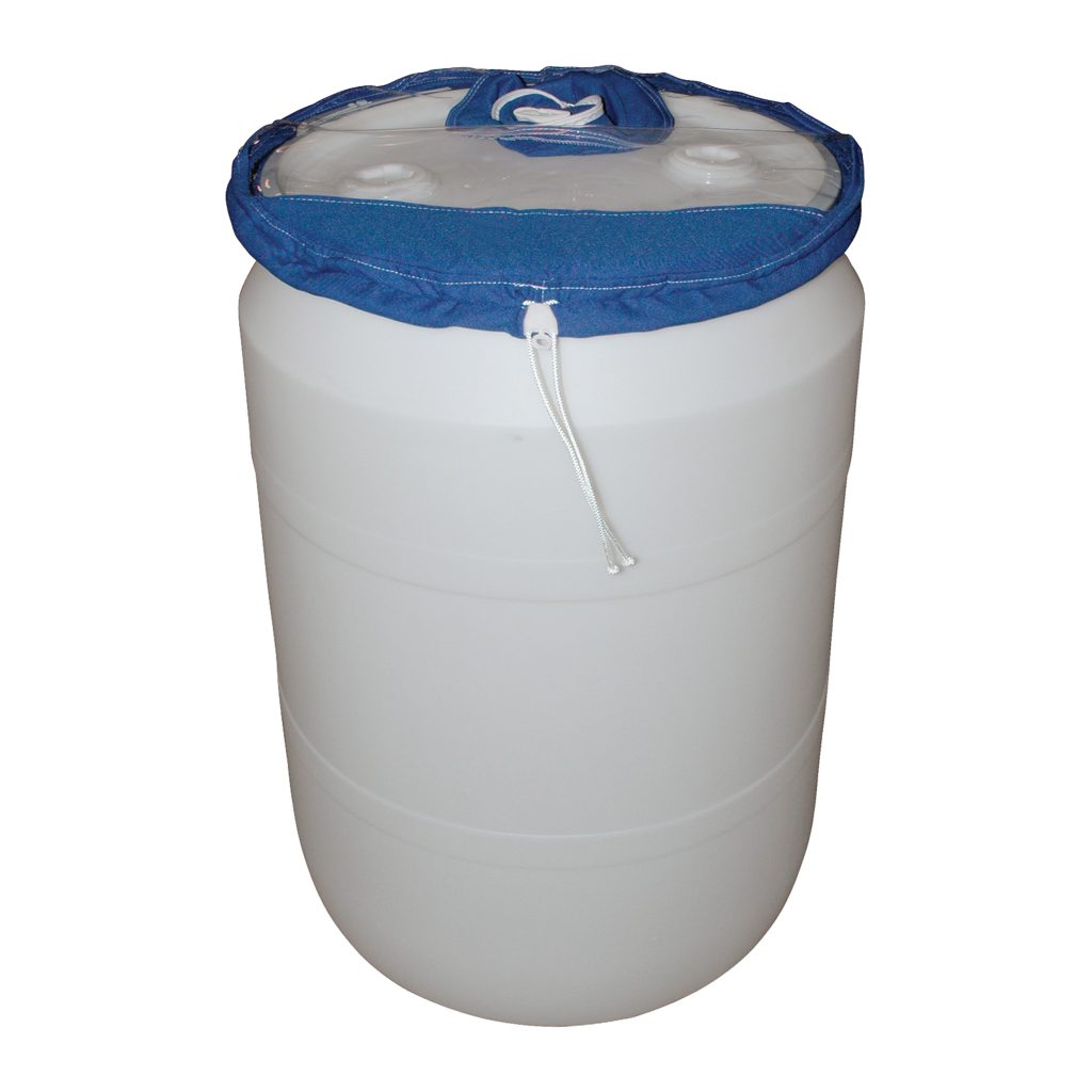 Drum Cover, Fits 22" Diameter Drum, with 2 Ports for 2" Diameter Wand/Probe