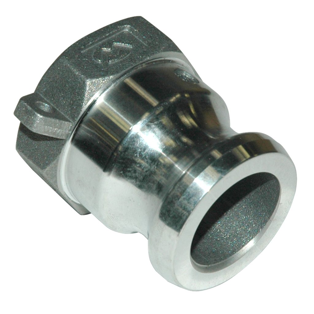 Cam & Groove Coupling, Type A 1" Aluminum, Male Adapter x Female NPT Thread