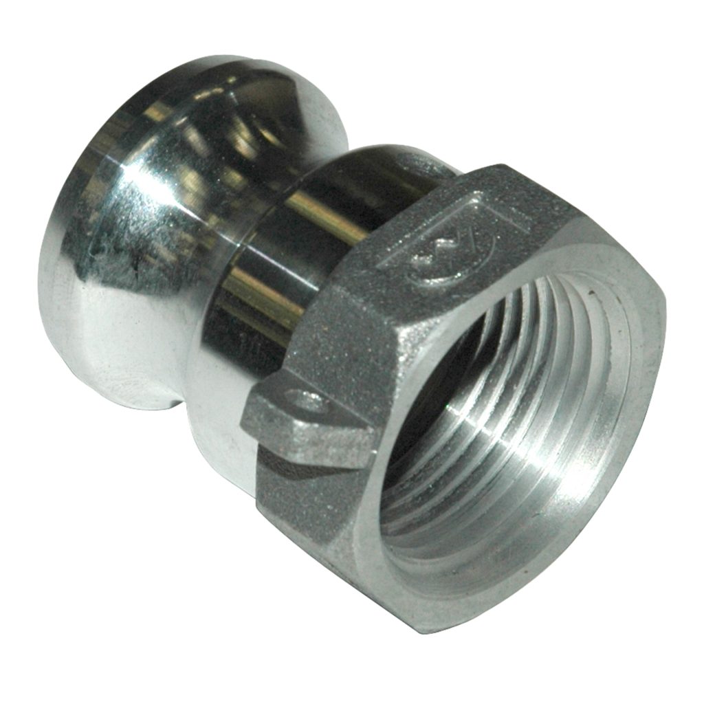Cam & Groove Coupling, Type A 1" Aluminum, Male Adapter x Female NPT Thread