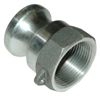 Cam & Groove Coupling, Type A 1-1/4" Aluminum, Male Adapter x Female NPT Thread