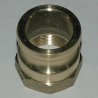 Cam & Groove Coupling, Type a 2" Brass, Male Adapter x Female NPT Thread