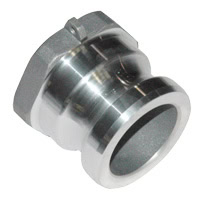 Cam & Groove Coupling, Type A 2" Aluminum, Male Adapter x Female NPT Thread