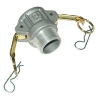 Cam & Groove Coupling, Type B 1-1/4" Aluminum, Female Coupler x Male NPT Thread