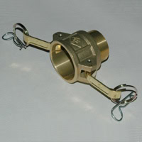 Cam & Groove Coupling, Type B 1-1/2" Brass, Female Coupler x Male NPT Thread