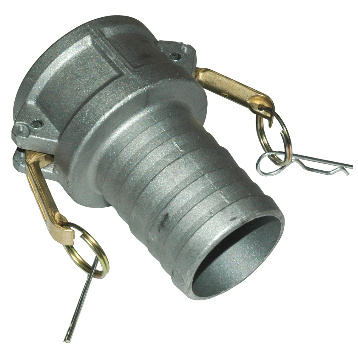 Cam & Groove Coupling, Type C 2-1/2" Aluminum, Female Coupler x Hose Shank - Image 1