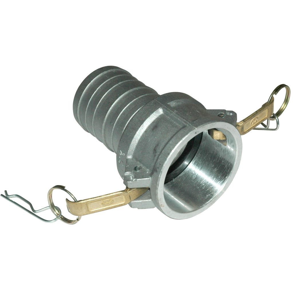 Cam & Groove Coupling, Type C 2-1/2" Aluminum, Female Coupler x Hose Shank