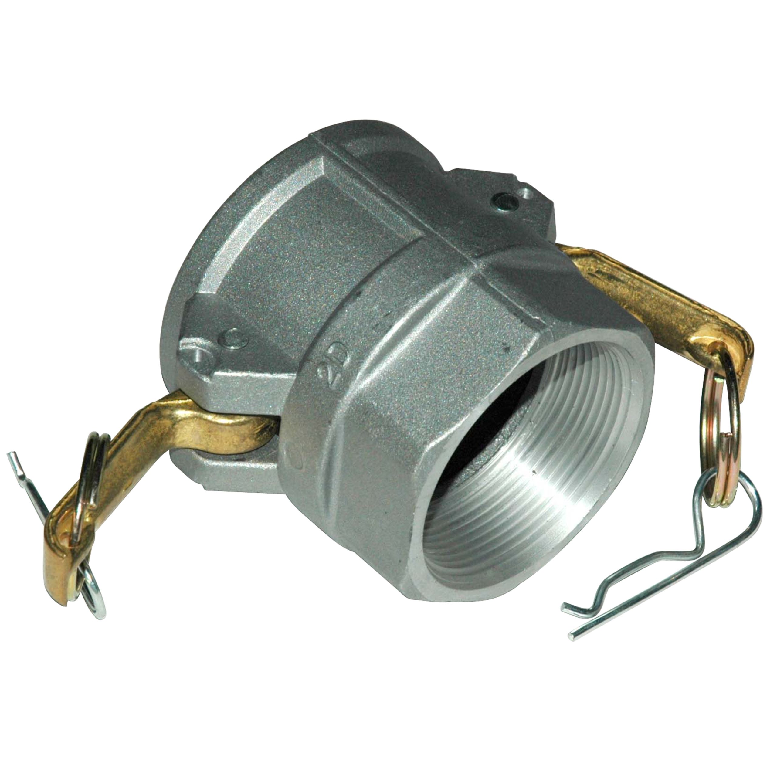 Cam & Groove Coupling, Type D 2" Aluminum, Female Coupler x Female NPT Thread - Image 2