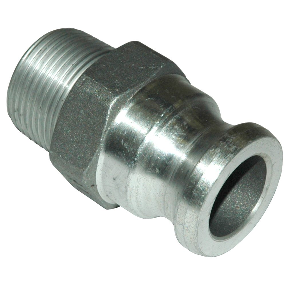 Cam & Groove Coupling, Type F, 1", Aluminum, Male Adapter x Male NPT Thread