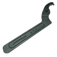 Spanner Wrench, Adjustable 4-1/2" to 6-1/4", 3/8" Pin Diameter, 12-1/8" Overall Length