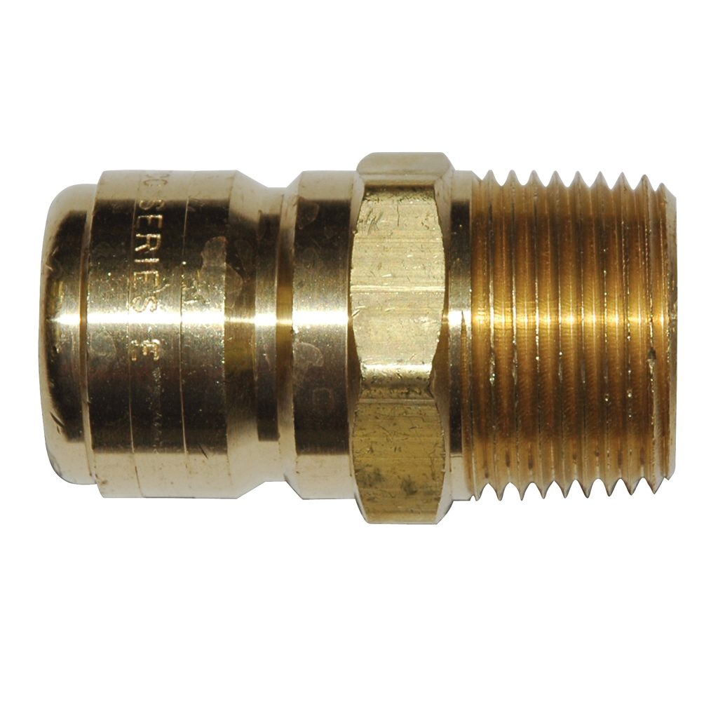 Plug, ST Series, 1" Body, 1"-115 Male NPT, Brass