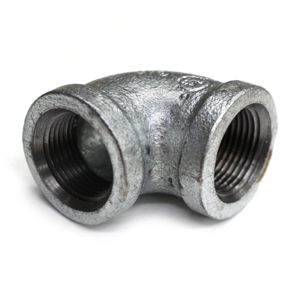 Elbow, 90 Degree, 3/4" NPT, Galvanized Steel