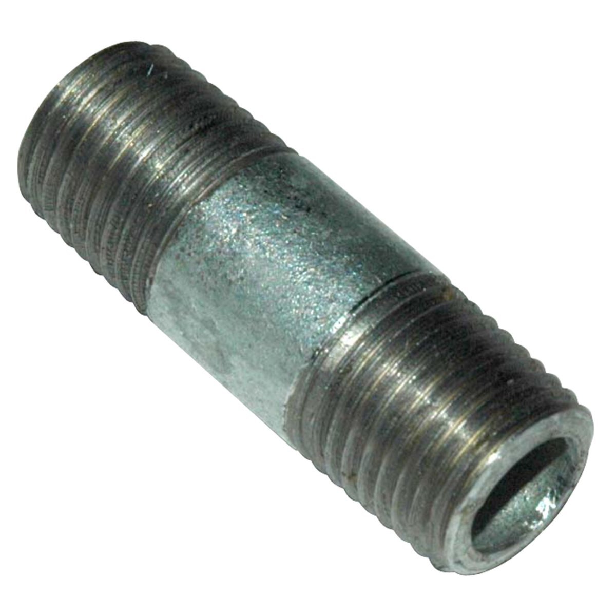 Pipe Nipple, 1/4" NPT, 1-1/2" Length, Galvanized Steel - Image 1