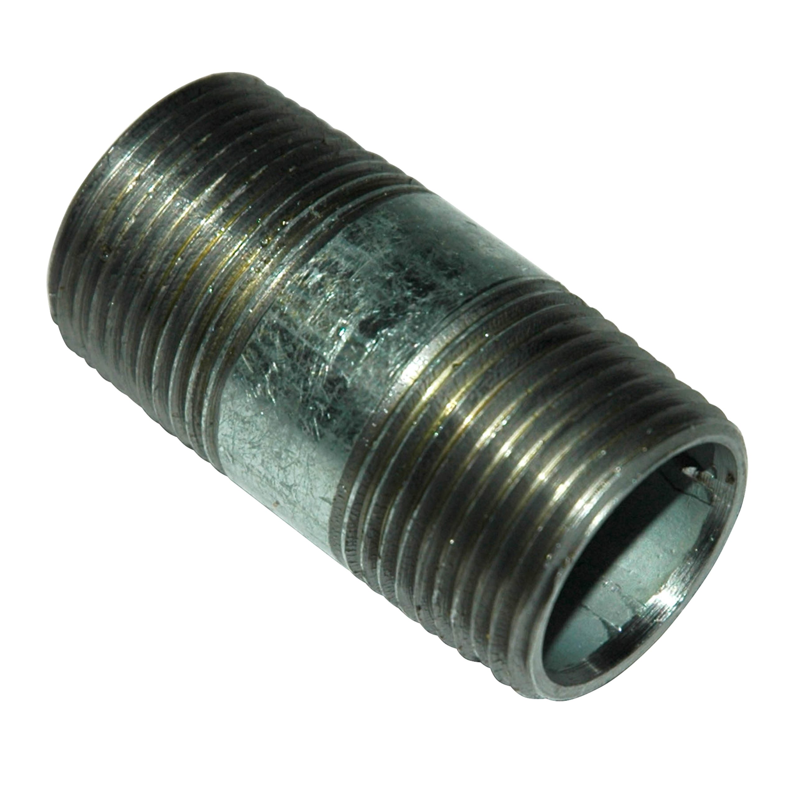 Pipe Nipple, 3/4" NPT, 2" Length, Galvanized Steel - Image 1