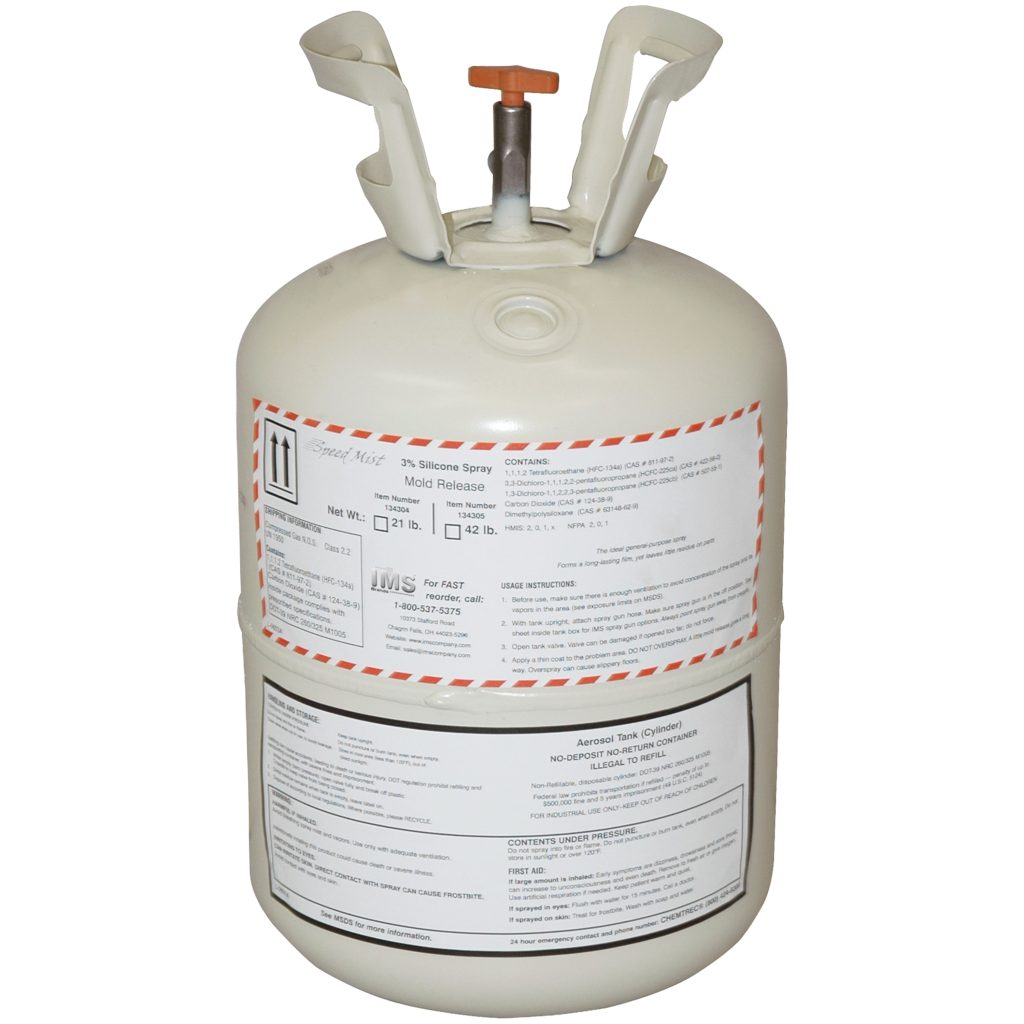 Mold Release, 3% Silicone, Speed Mist Plus, Small Tank, 21 lb Net Wt.