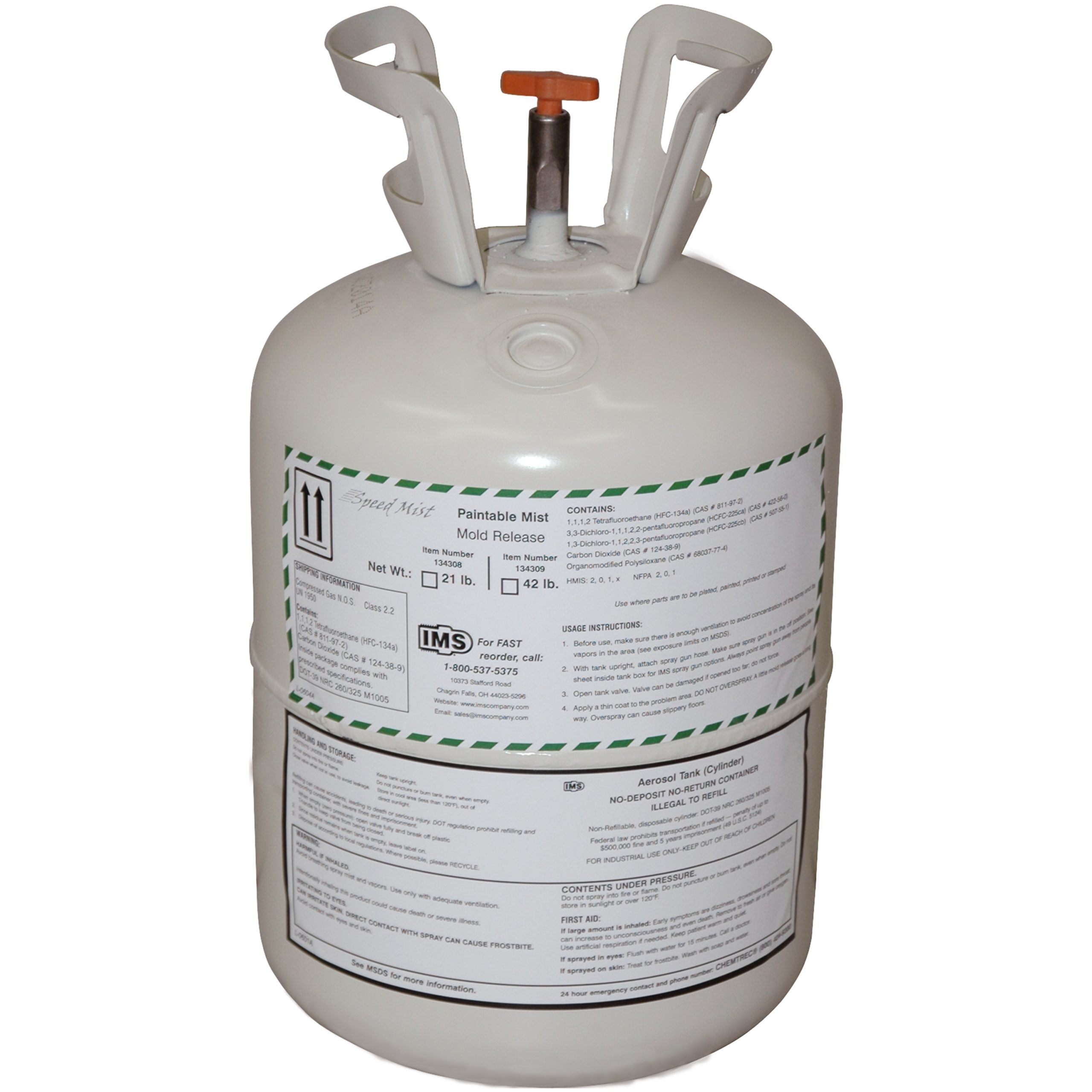 Mold Release, Paintable, Speed Mist Plus, Small Tank, 21 lb Net Wt. - Image 1