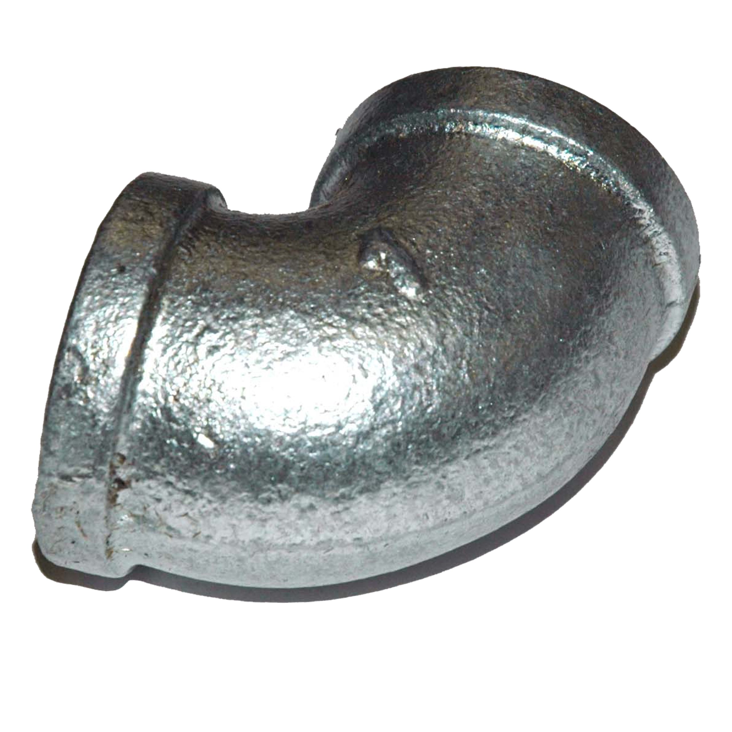 Elbow, 90 Degree, 1" NPT, Galvanized Steel - Image 2
