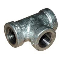 Tee, 1/4" NPT, Galvanized Steel