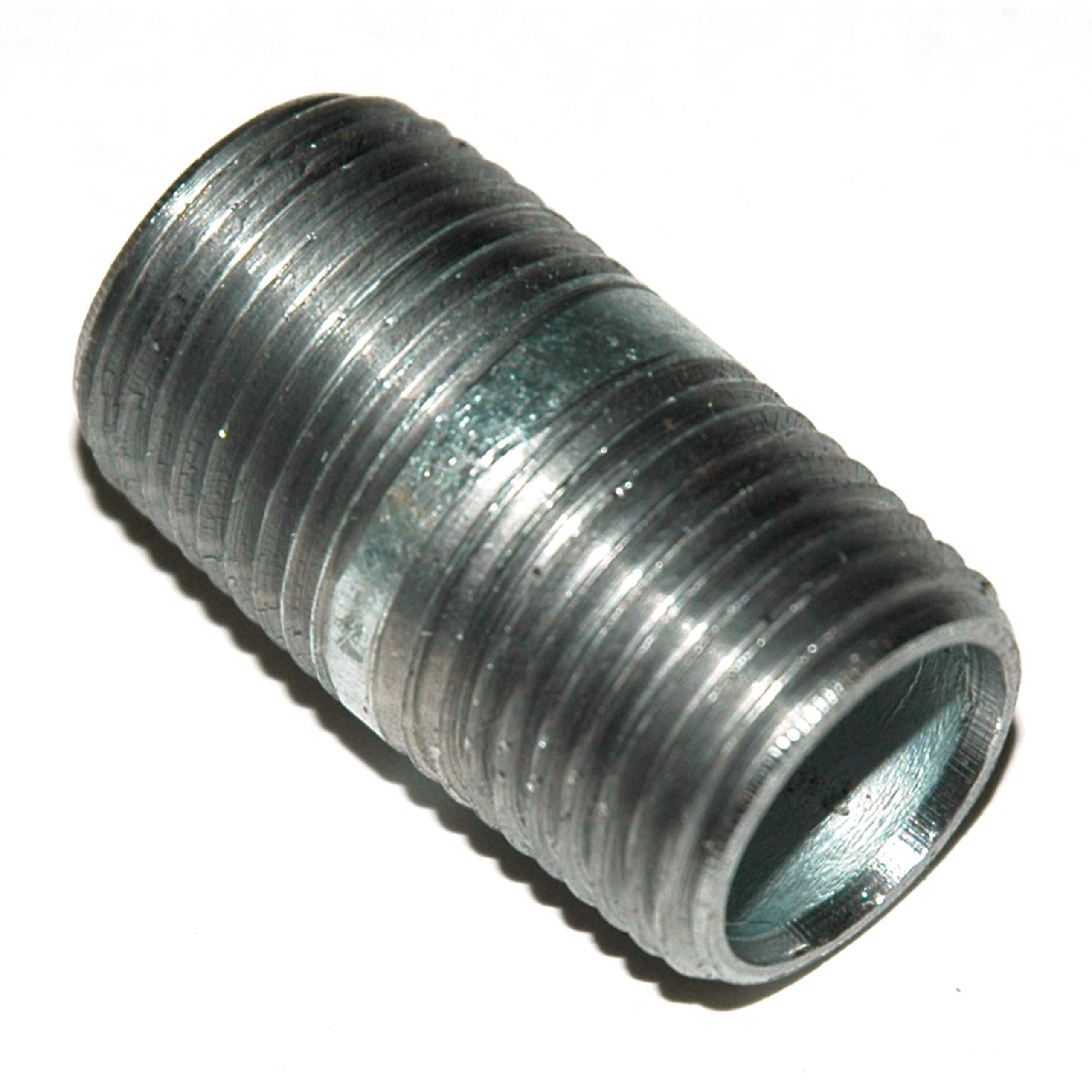 Pipe Nipple, 1/8" NPT, 4-1/2" Length, Galvanized Steel - Image 1