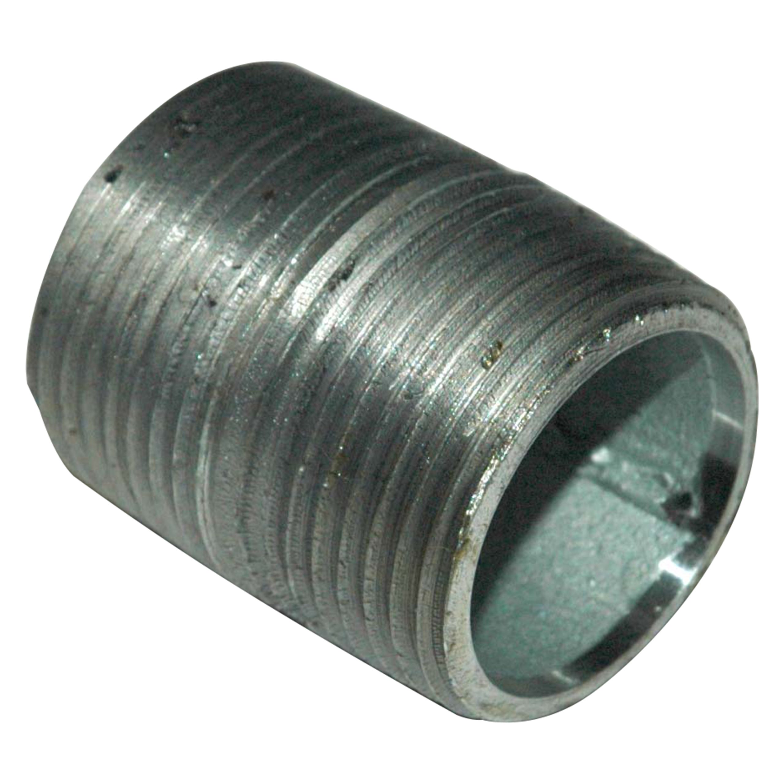 Pipe Nipple, 1" NPT, Close, Galvanized Steel - Image 1
