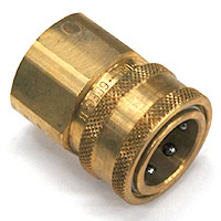 Coupler, ST Series, 3/4" Body, 3/4"-14 Female NPT, Brass