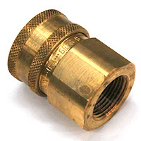 Coupler, ST Series, 3/4" Body, 3/4"-14 Female NPT, Brass