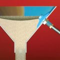 Hopper Agitator, Pneumatic, Rubber Disk with Stainless Steel Post.