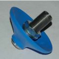 Hopper Agitator, Pneumatic, Rubber Disk with Carbon Steel Post.