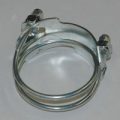 Spiral Double Bolt Hose Clamp, Counterclockwise, 2-1/4″