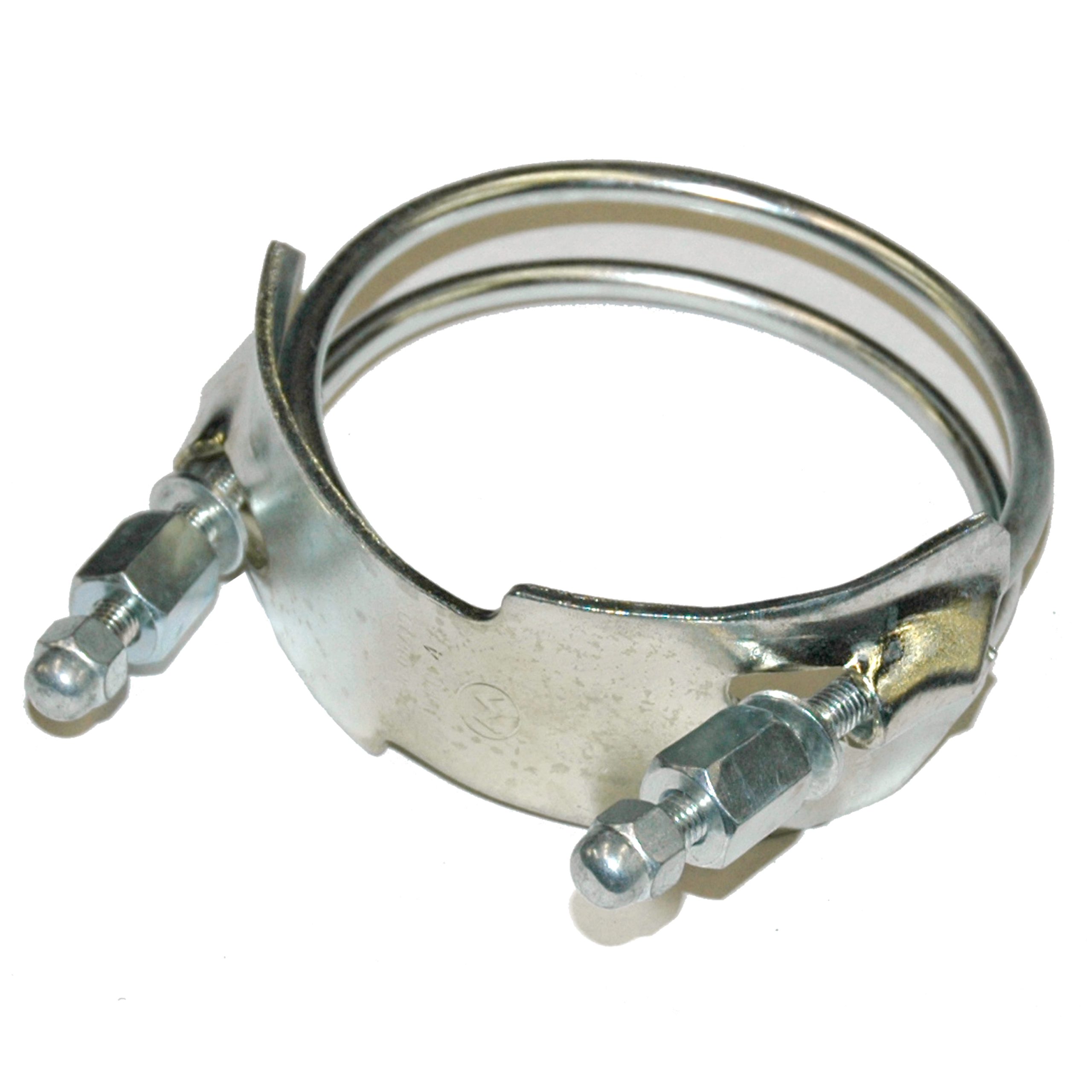 Spiral Double Bolt Hose Clamp, Counterclockwise, 4" - Image 2