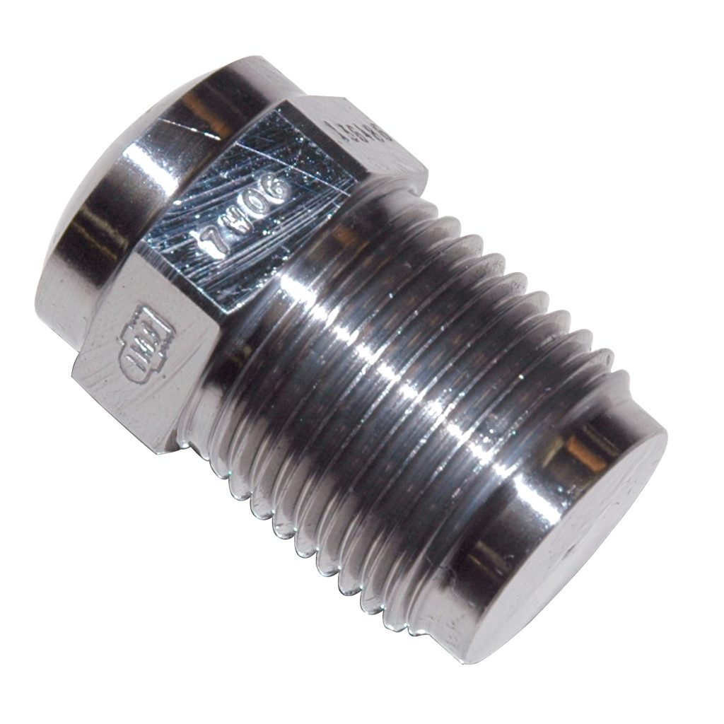 Nozzle Tip, Testing Blank 1-1/2" OAL, 7/8"-14, 3/4" Radius