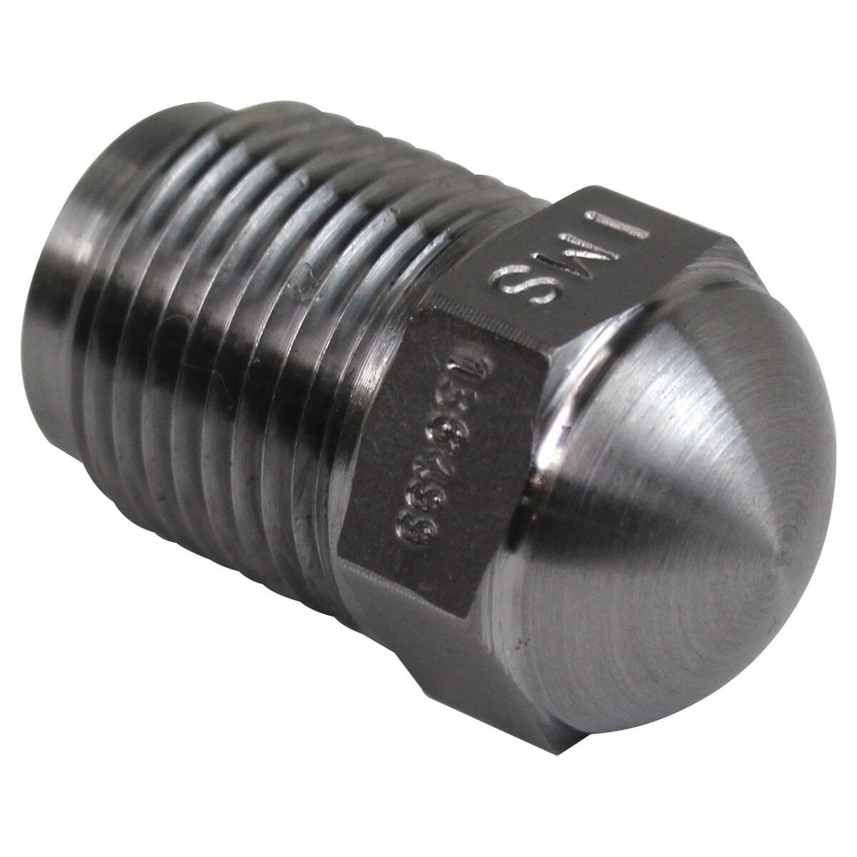 Nozzle Tip, Testing Blank 1-1/2" OAL, 7/8"-14, 1/2" Radius - Image 1